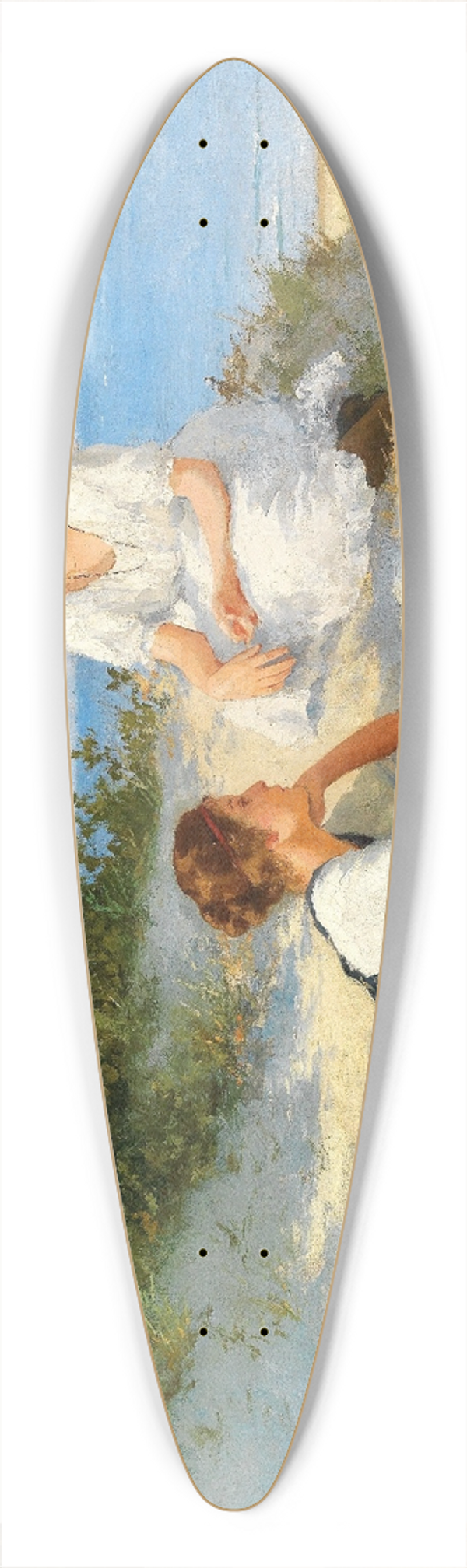 Hermann Seeger - In the dunes on the Baltic Sea shore 39.3 inch art pintail longboard deck
