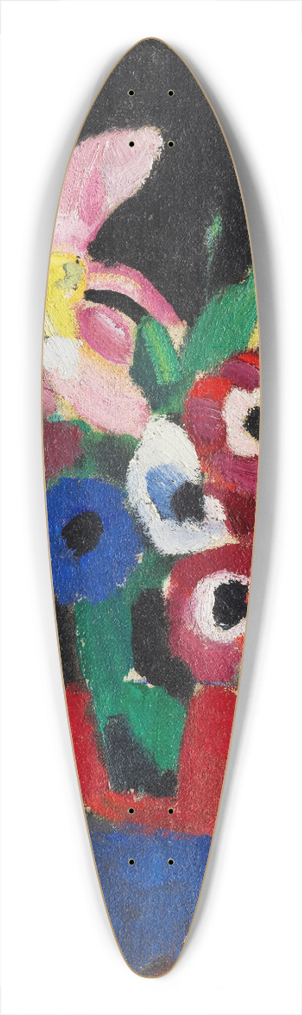 Hermann Stenner - Blumenstilleben auf Schwarzem Grund II 39.3 inch art pintail longboard deck