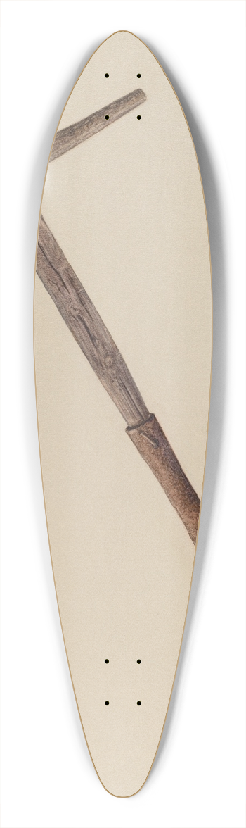 Herman O. Stroh - Hay Knife 39.3 inch art pintail longboard deck