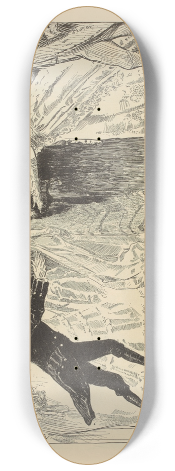 Charles Dana Gibson - Once more in England 8.25 inch art skate deck