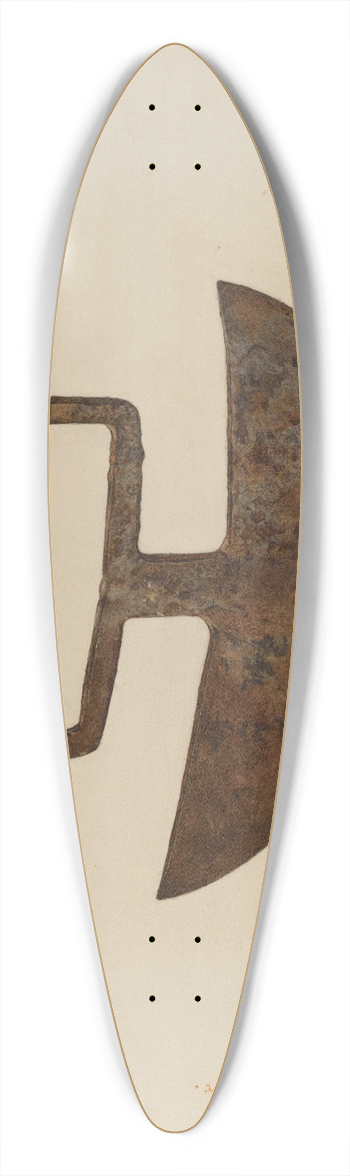 Herman Schulze - Chopping Knife 39.3 inch art pintail longboard deck