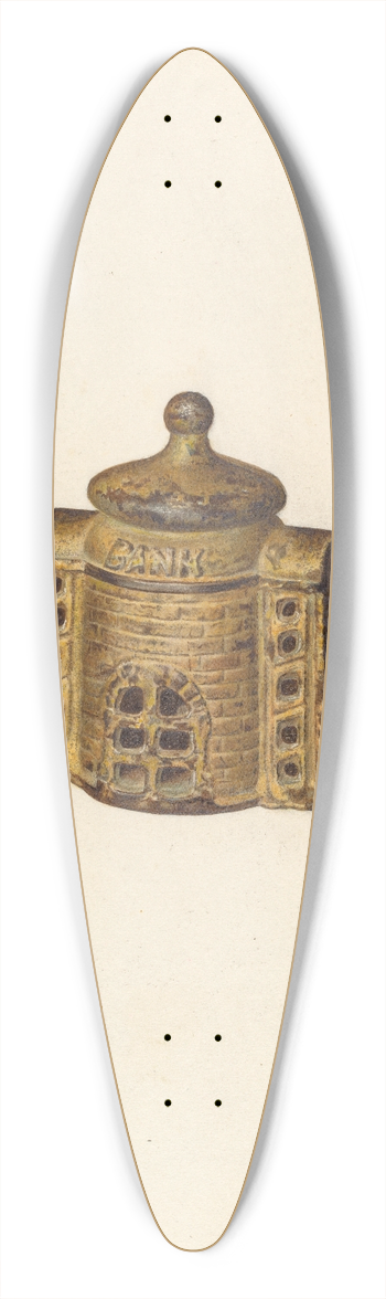 Herman Schulze - Penny Bank 39.3 inch art pintail longboard deck