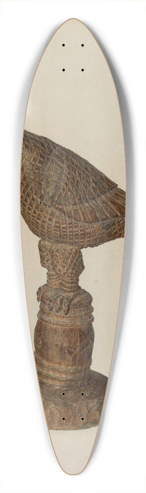 Hester Duany - Pa. German Eaglet 39.3 inch art pintail longboard deck