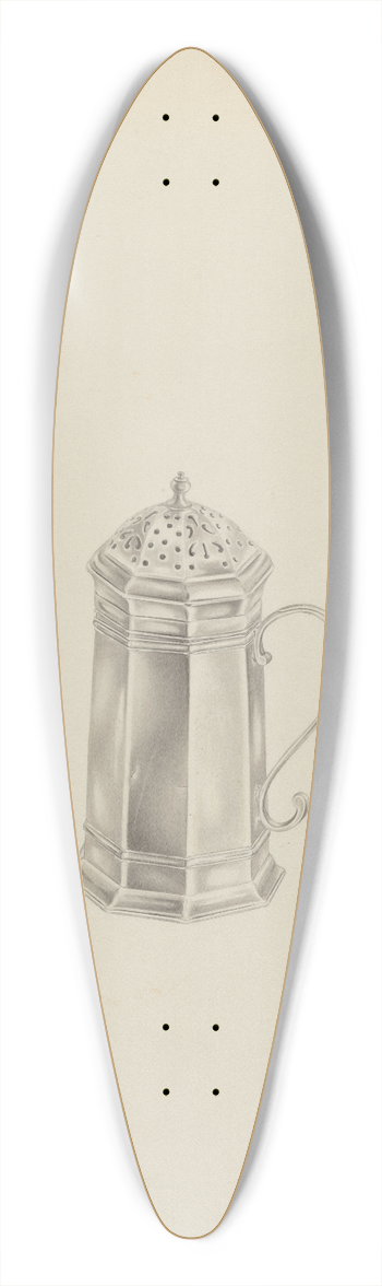 Hester Duany - Silver Caster 39.3 inch art pintail longboard deck