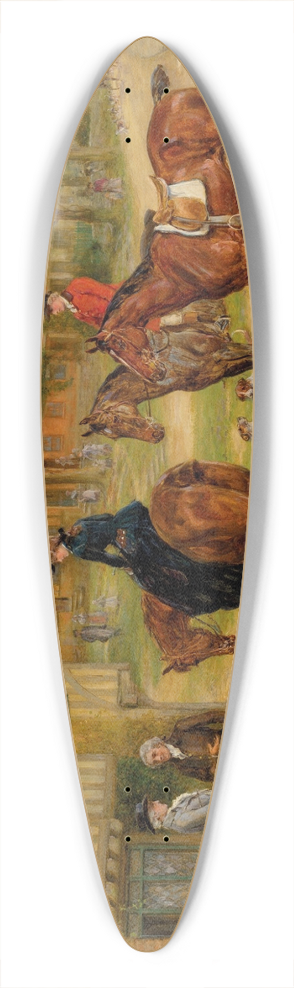 Heywood Hardy - Meet at the inn 39.3 inch art pintail longboard deck