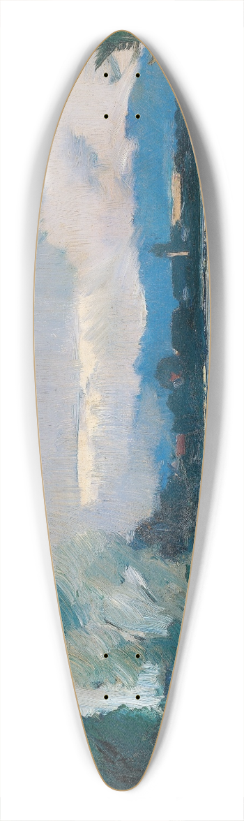 Hiasl Maier-Erding - Blick zur Fraueninsel 39.3 inch art pintail longboard deck