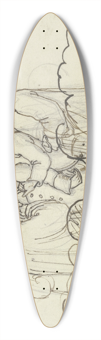 Hieronymus Hess - Conversion of the Jews in Rome 39.3 inch art pintail longboard deck