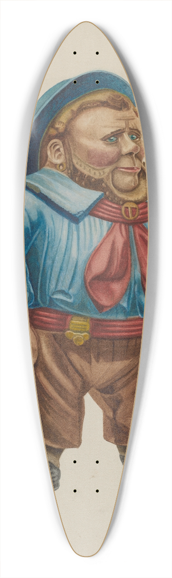 Hilda Olson - Cigar Store Figure Sailor 39.3 inch art pintail longboard deck