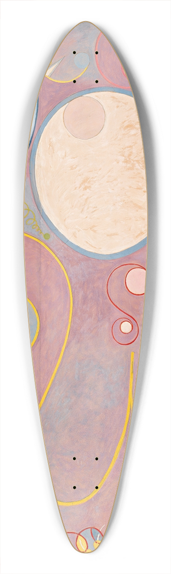 Hilma af Klint - The Ten Largest, No. 8, Adulthood 39.3 inch art pintail longboard deck