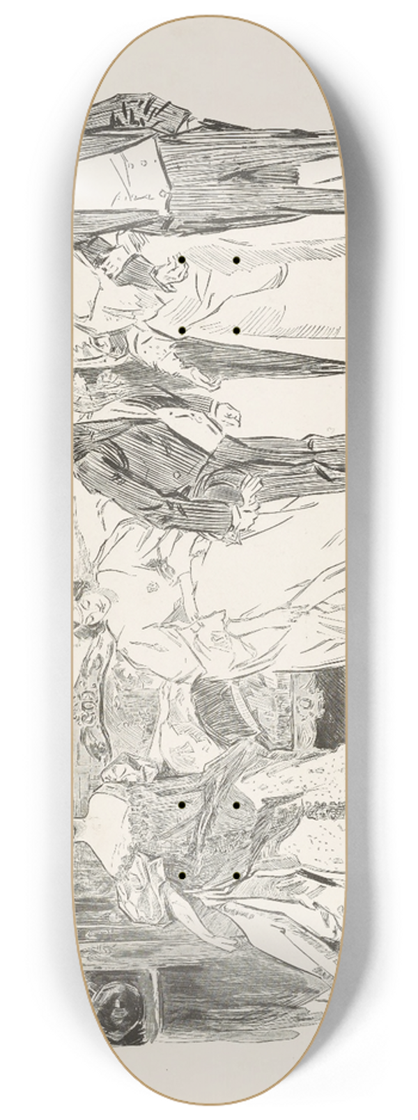 Charles Dana Gibson - Puzzle  Find the heiress 8.25 inch art skate deck