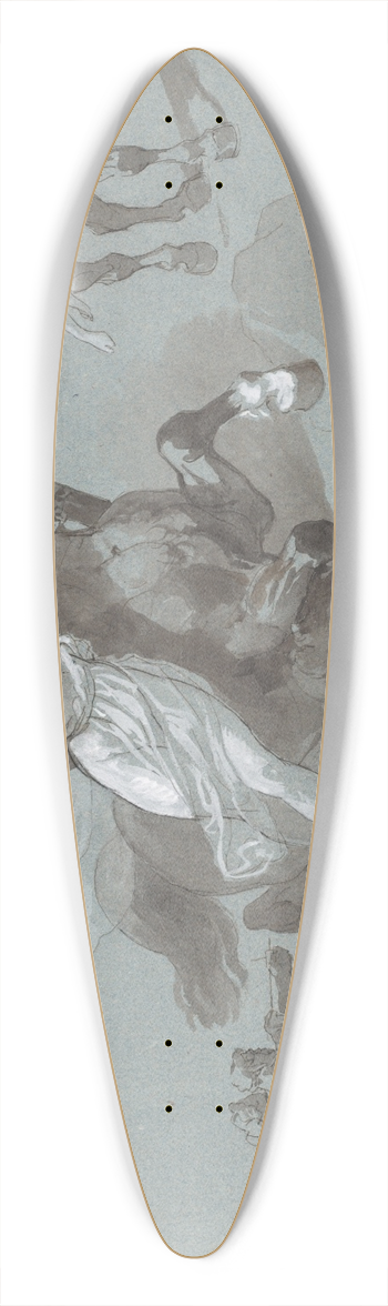 Hippolyte Lalaisse - Nessus and Dejanira in Four Poses, and the Dying Nessus 39.3 inch art pintail longboard deck
