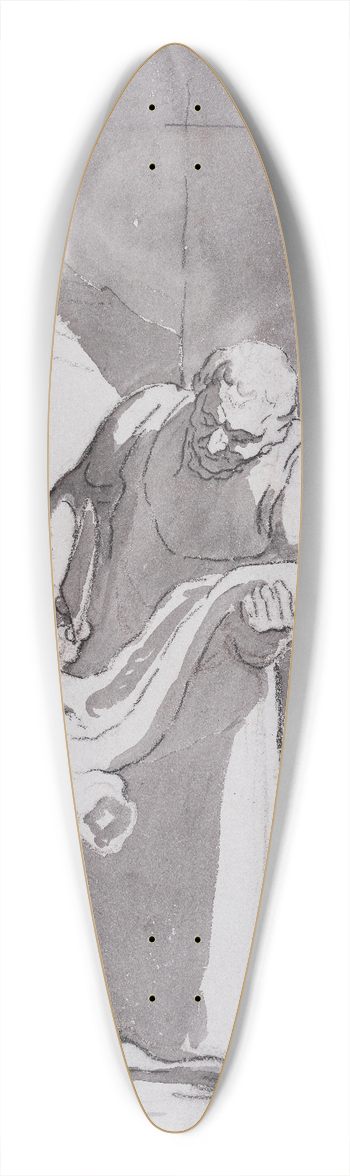 Honor Daumier - Le boucher 39.3 inch art pintail longboard deck