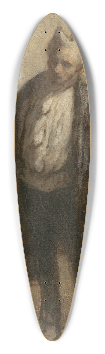 Honor Daumier - Wandering Saltimbanques 39.3 inch art pintail longboard deck