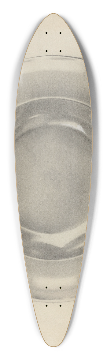 Horace Reina - Silver Basin 39.3 inch art pintail longboard deck