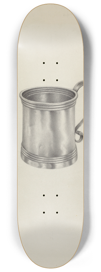 Aaron Fastovsky - Silver Mug 8.25 inch art skate deck