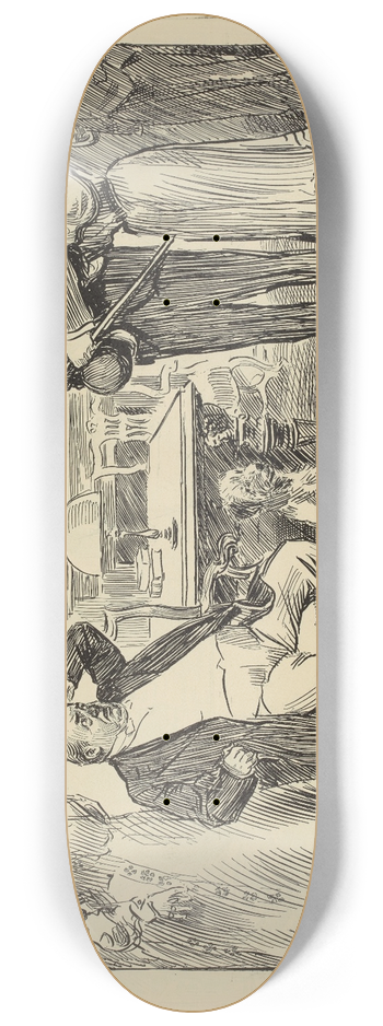Charles Dana Gibson - Shocking 8.25 inch art skate deck