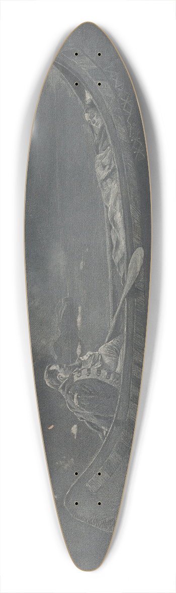 Howard Pyle - A wounded enemy 39.3 inch art pintail longboard deck