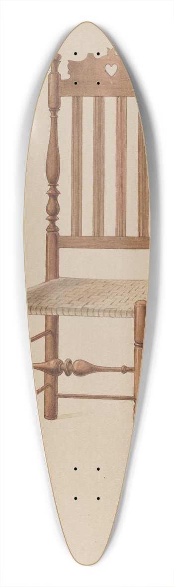 Howard Weld - Heart and Crown Chair 39.3 inch art pintail longboard deck