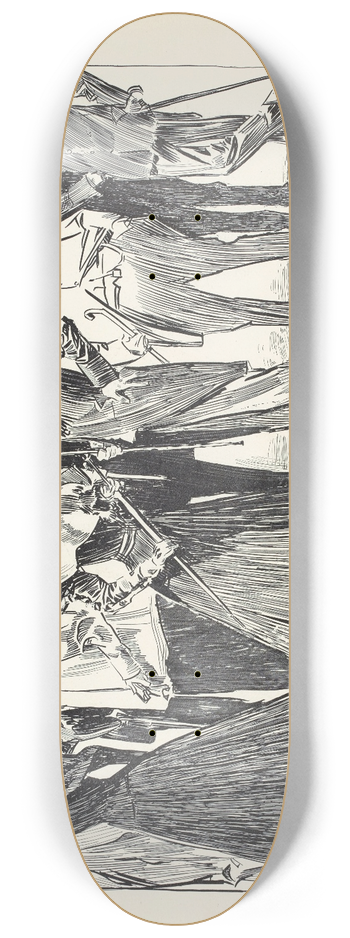 Charles Dana Gibson - Some professional people 8.25 inch art skate deck