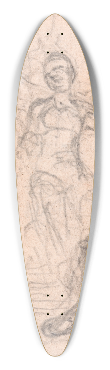 Hubert-Franois Gravelot - Design for a Frontispiece; Group of Allegorical Figures 39.3 inch art pintail longboard deck