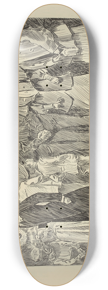 Charles Dana Gibson - Studies in expression. In the monkey house 8.25 inch art skate deck