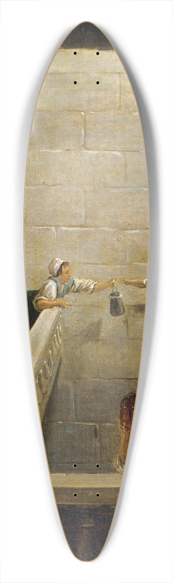 Hubert Robert - Le Ravitaillement des prisonniers  la prison de Saint-Lazare 39.3 inch art pintail longboard deck