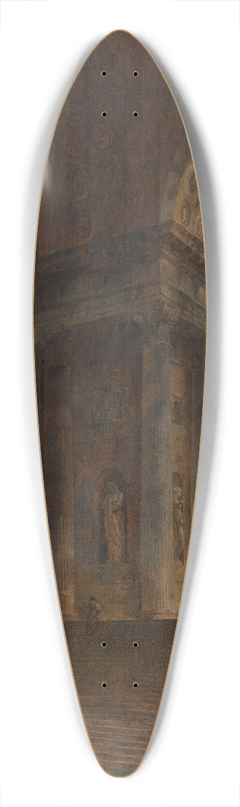 Hubert Robert - The Obelisk 39.3 inch art pintail longboard deck