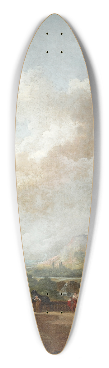 Hubert Robert - The Obelisk 39.3 inch art pintail longboard deck