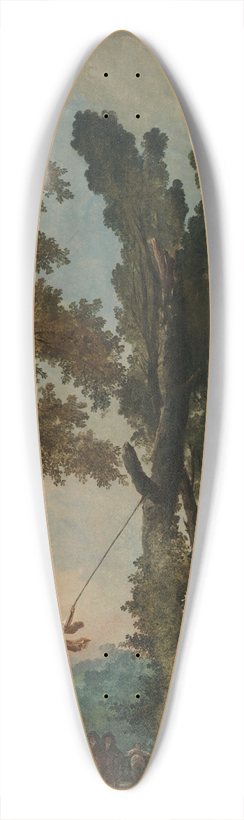 Hubert Robert - The Swing 39.3 inch art pintail longboard deck