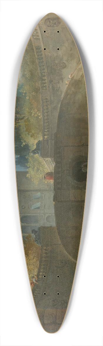 Hubert Robert - Villa Farnese With Gardens At Caprarola 39.3 inch art pintail longboard deck