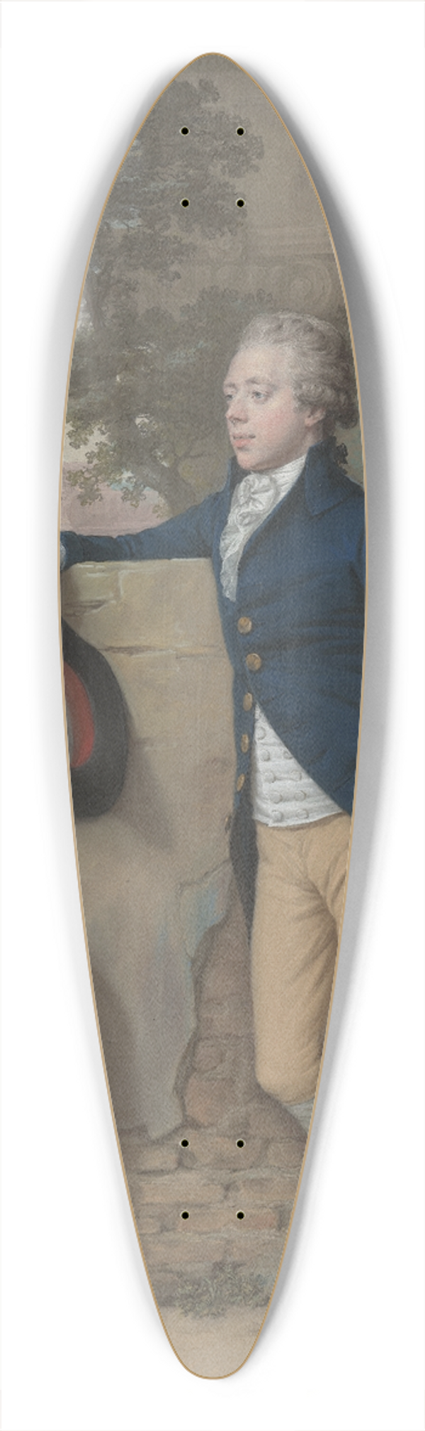 Hugh Douglas Hamilton - Frederick North, Later Fifth Earl Of Guilford, In Rome 39.3 inch art pintail longboard deck