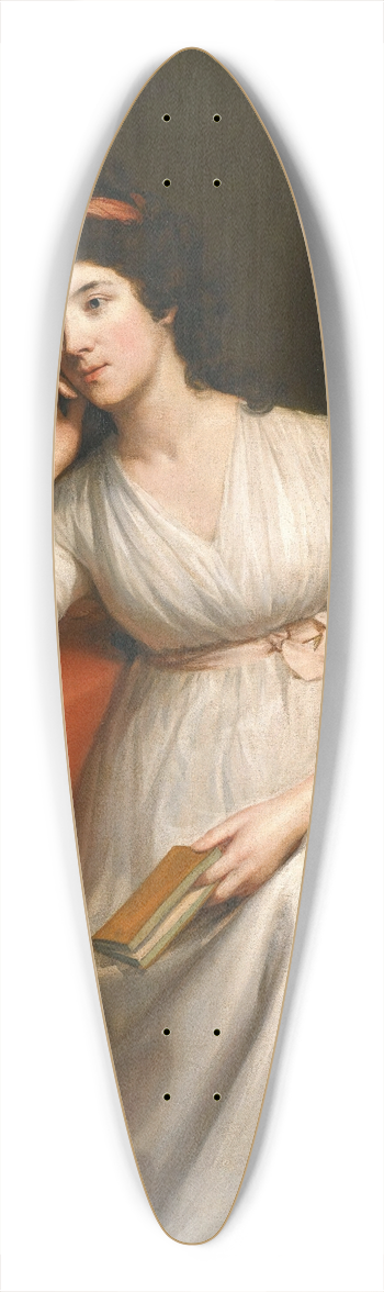 Hugh Douglas Hamilton - Portrait Of A Lady, Thought To Be Lady Charlotte Mcdonnell, Countess Of Antrim (1779-1835) 39.3 inch art pintail longboard deck