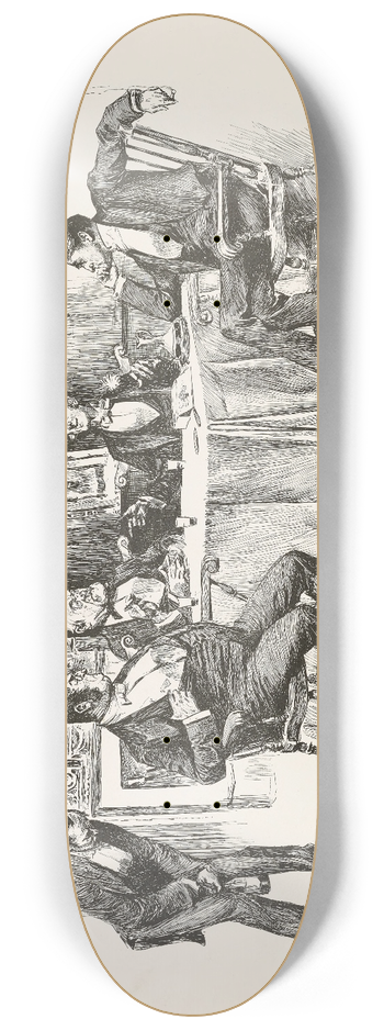 Charles Dana Gibson - That delicious moment 8.25 inch art skate deck