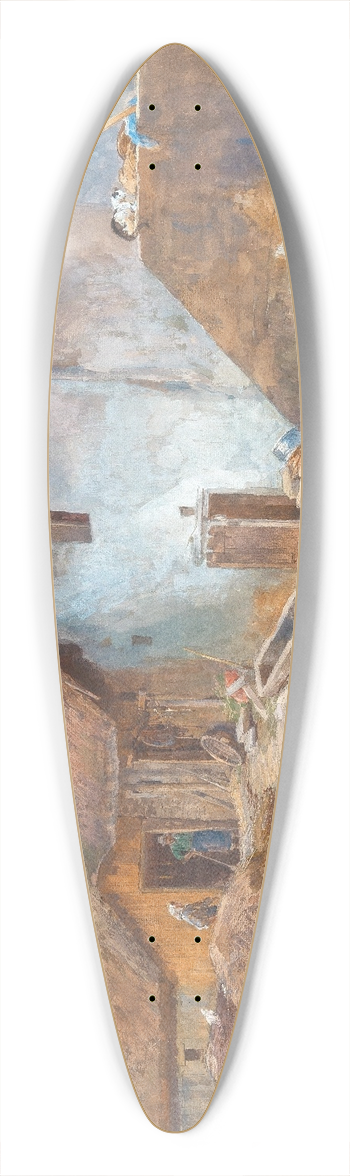 Hugo Darnaut - Niedersterreichischer Bauernhof 39.3 inch art pintail longboard deck