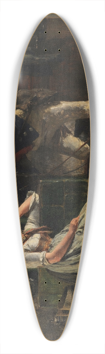 Hugo Kauffmann - Postillion und schlafendes Mdel 39.3 inch art pintail longboard deck