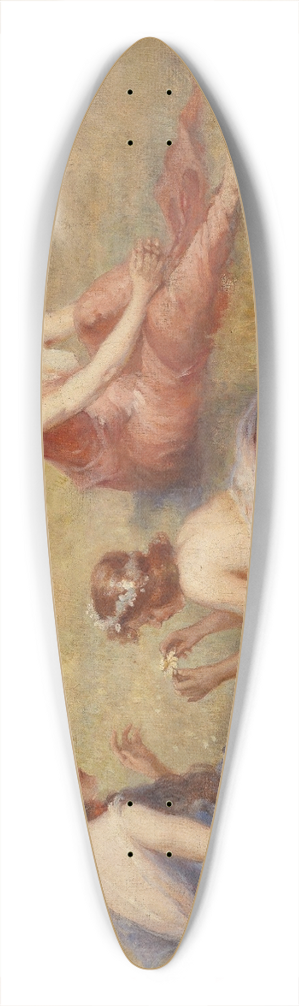 Hugo Lffler - The Three Graces In A Meadow 39.3 inch art pintail longboard deck