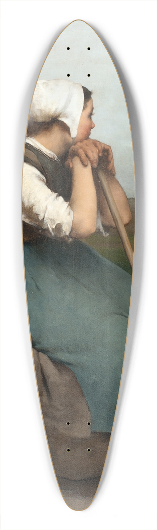 Hugo Salmson - Peasant Girl 39.3 inch art pintail longboard deck