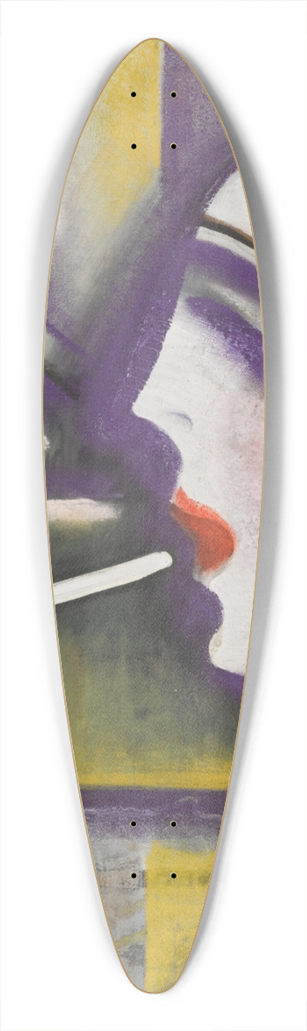 Hugo Scheiber - Dame mit Cigarette (Lady with a Cigarette) 39.3 inch art pintail longboard deck