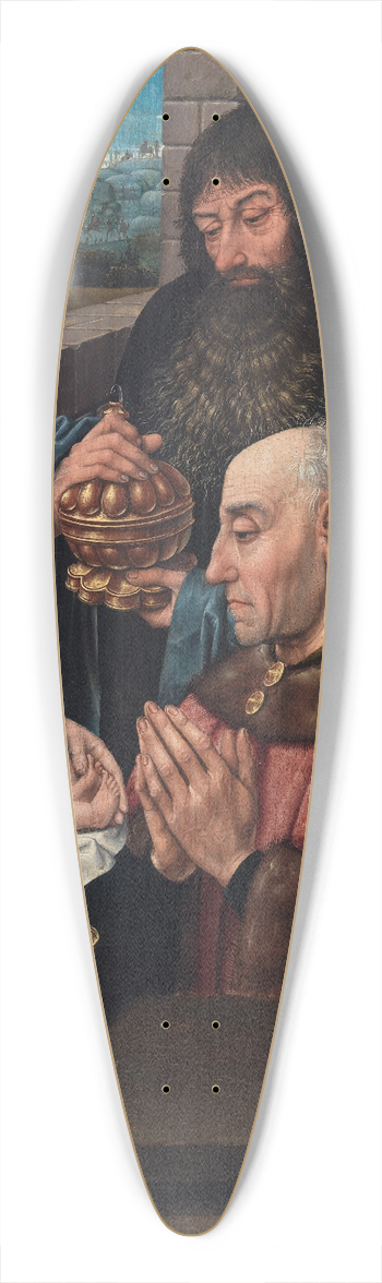 Hugo van der Goes - The Adoration of the Kings 39.3 inch art pintail longboard deck
