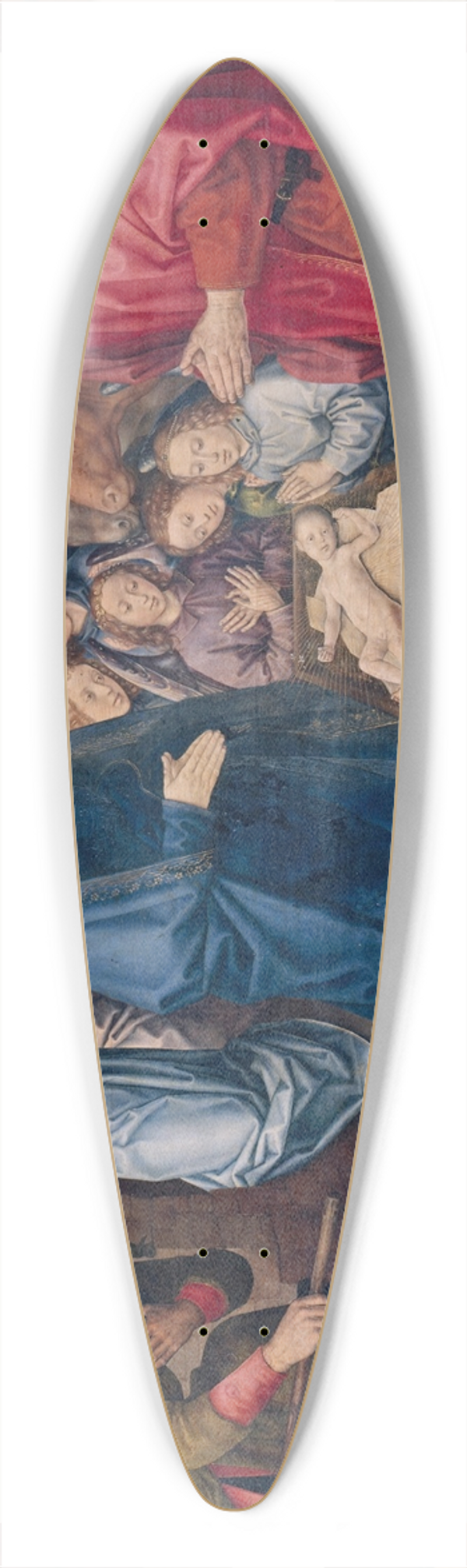 Hugo van der Goes - The Adoration of the Shepherds 39.3 inch art pintail longboard deck