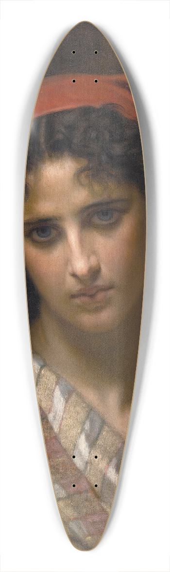 Hugues Merle - A rare beauty 39.3 inch art pintail longboard deck