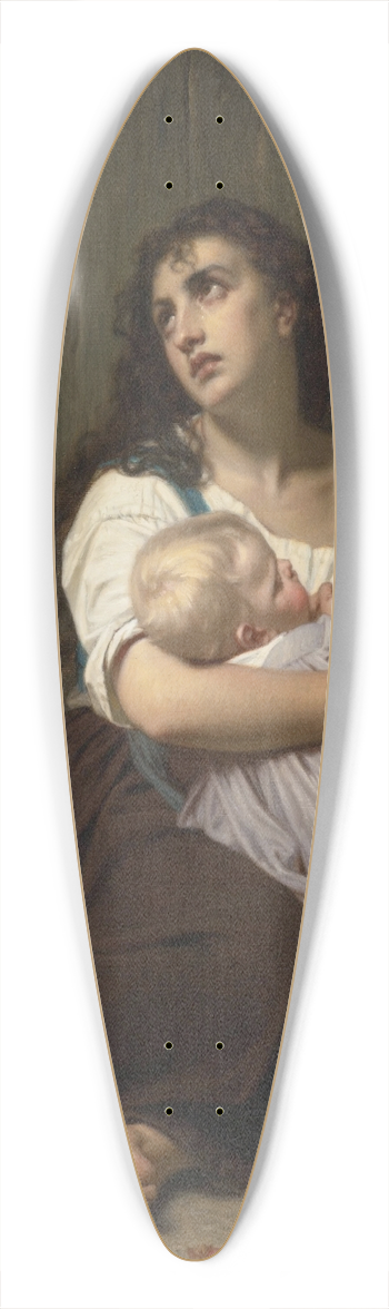 Hugues Merle - Labandonne 39.3 inch art pintail longboard deck