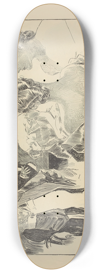 Charles Dana Gibson - The comic song 8.25 inch art skate deck