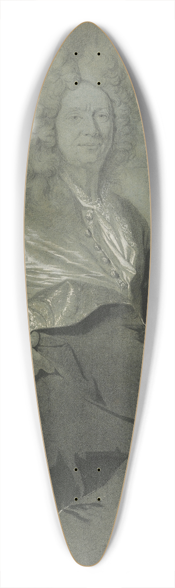 Hyacinthe Rigaud - Portrait of a Man 39.3 inch art pintail longboard deck