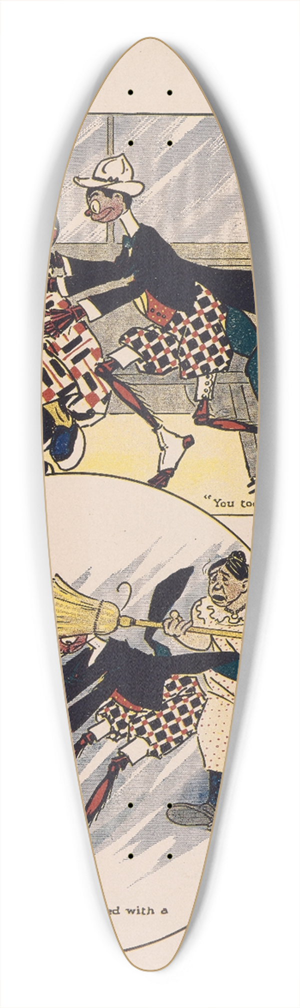 Ike Morgan - The Woggle-Bug book Pl.10 39.3 inch art pintail longboard deck