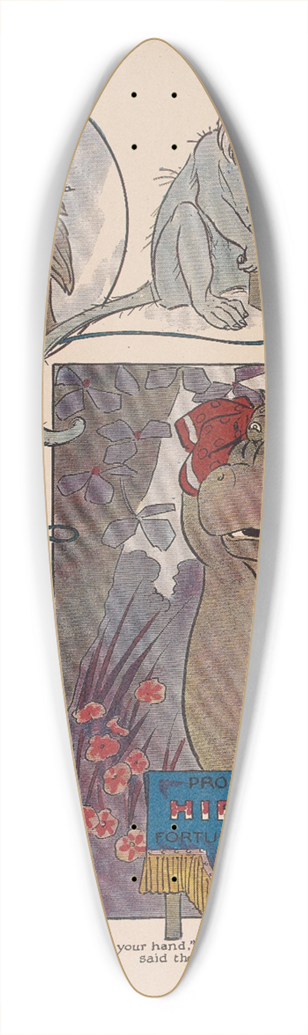Ike Morgan - The Woggle-Bug book Pl.18 39.3 inch art pintail longboard deck