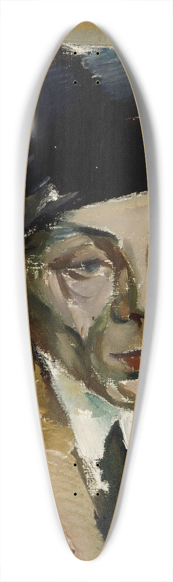 Ilmari Aalto - Man In Fur Cap 39.3 inch art pintail longboard deck
