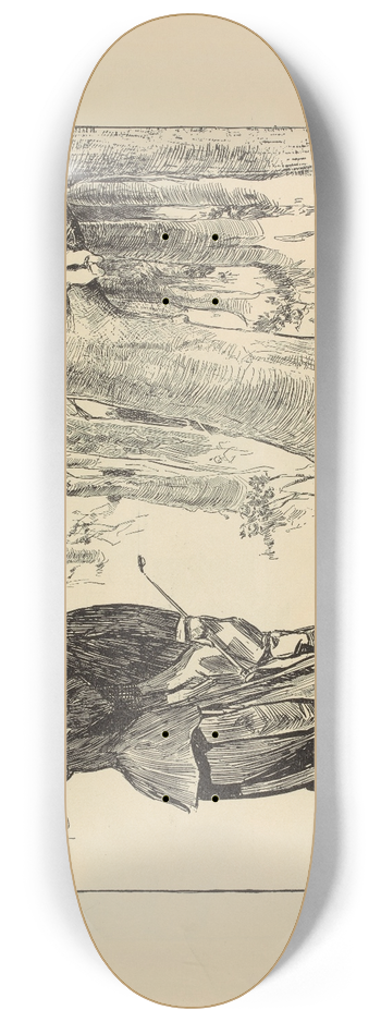 Charles Dana Gibson - The highwayman 8.25 inch art skate deck