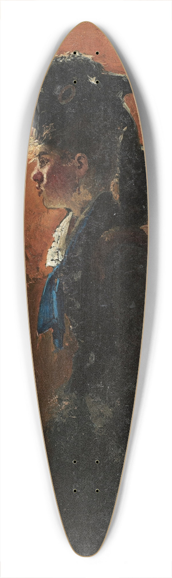 Ilya Efimovich Repin - Study For AParisian Cafe 39.3 inch art pintail longboard deck