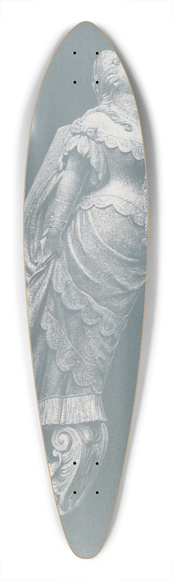 Ingrid Selmer-Larsen - Figurehead 39.3 inch art pintail longboard deck